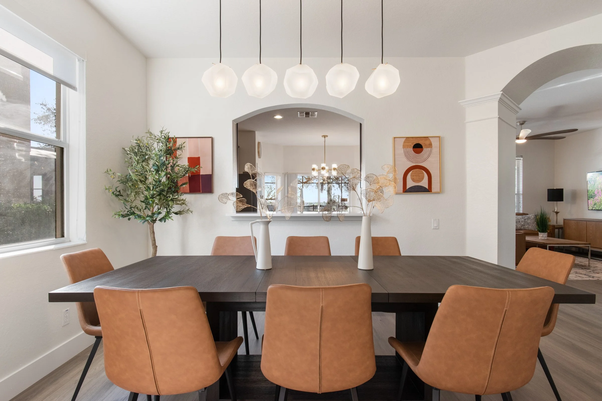 Interior details of luxury vacation home rental near Disney World in Kissimmee Florida