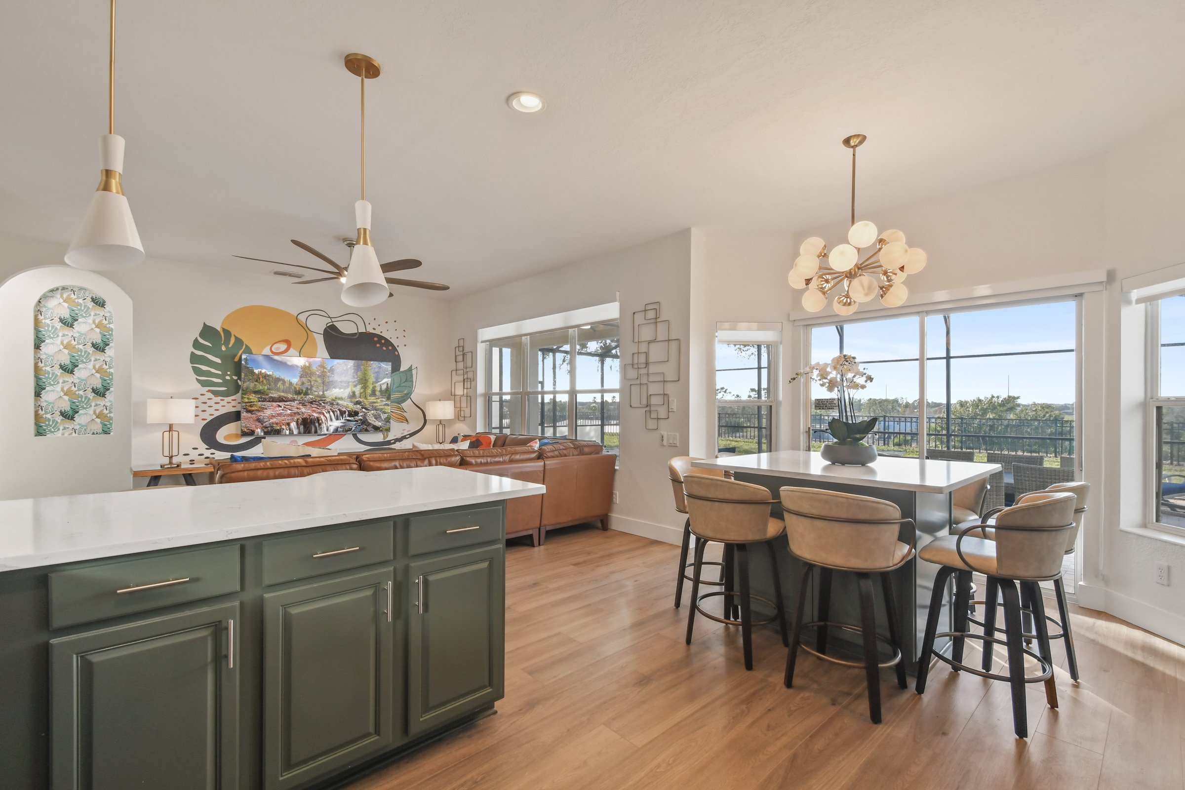 Breakfast nook for casual family meals