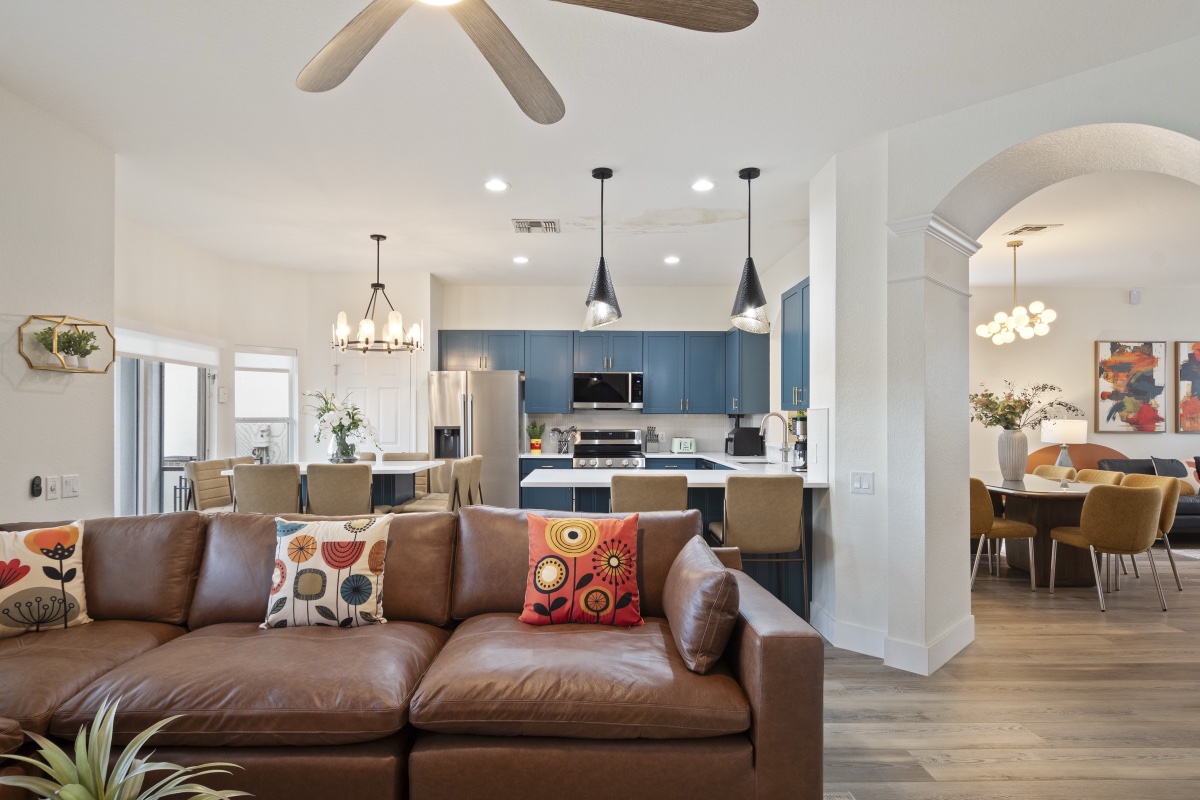 Kitchen counter and cabinetry detail at Time-Out Corner, Lakeside