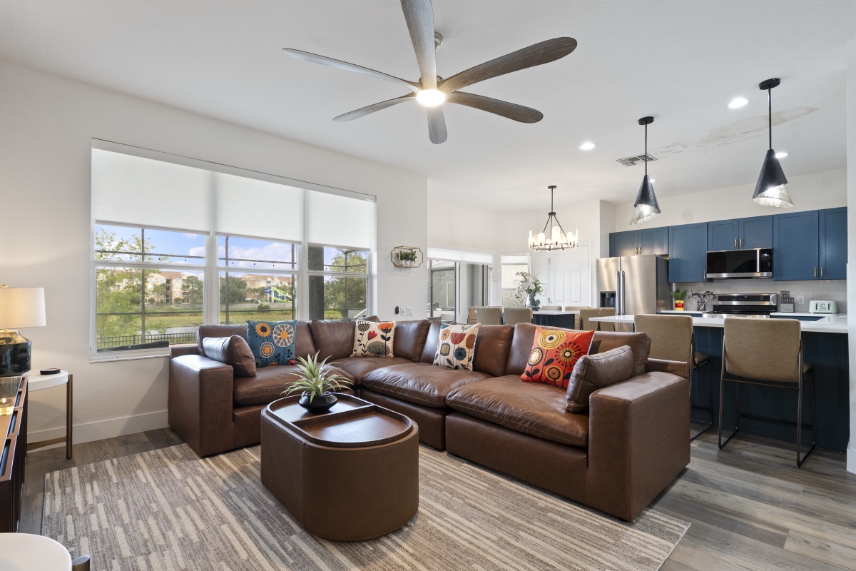 Family room sectional seating at Time-Out Corner, Lakeside