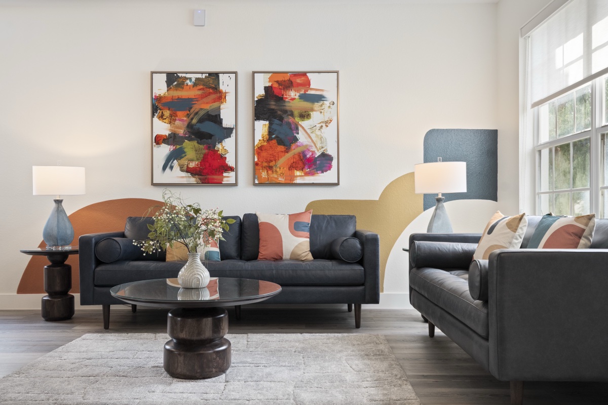 Wide view of the living room at Time-Out Corner, Lakeside